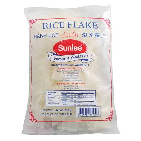 A500SL08 Sunlee Rice Flake (Kua Chap) 30x8 oz
