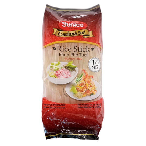 A521SL10 Sunlee Rice Stick (Curve) 10 mm 14 oz x 30 bags